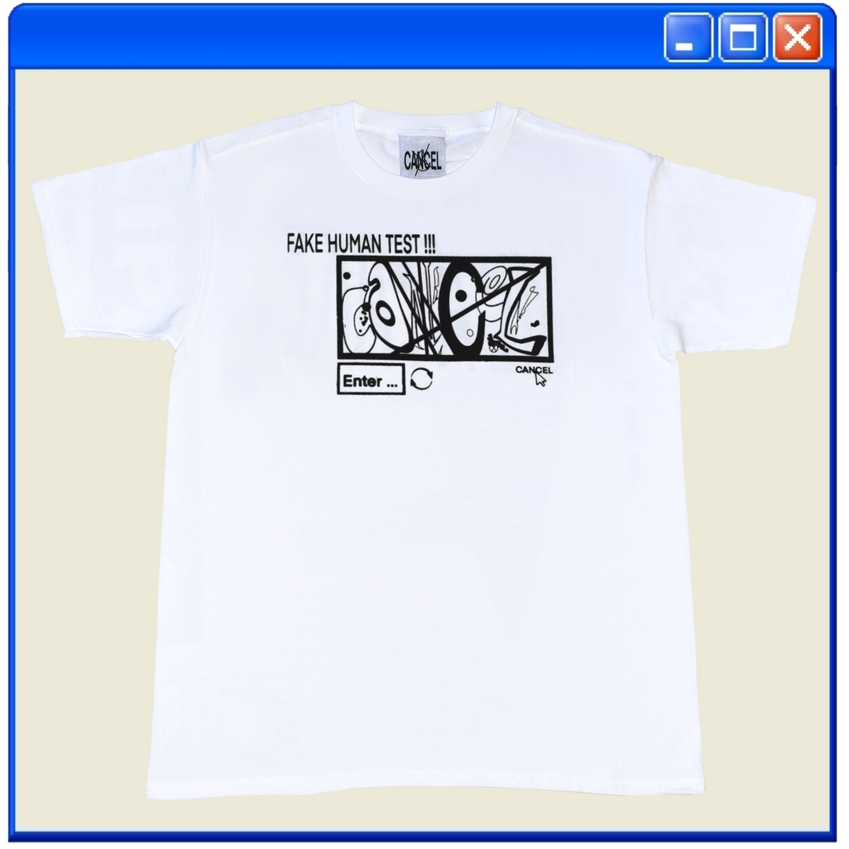 "Fake Human Test" Tshirt